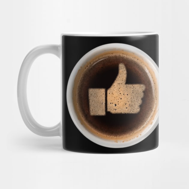 I like Coffee - Kaffee Daumen hoch Tasse by Maggini Art